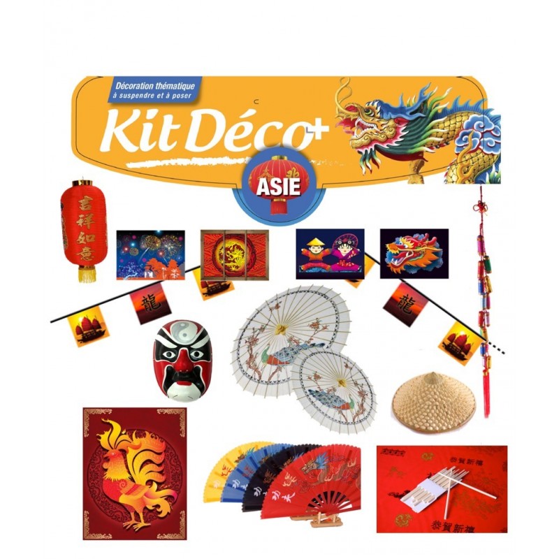 Kit déco Nouvel An chinois 2017 , COQ DE FEU