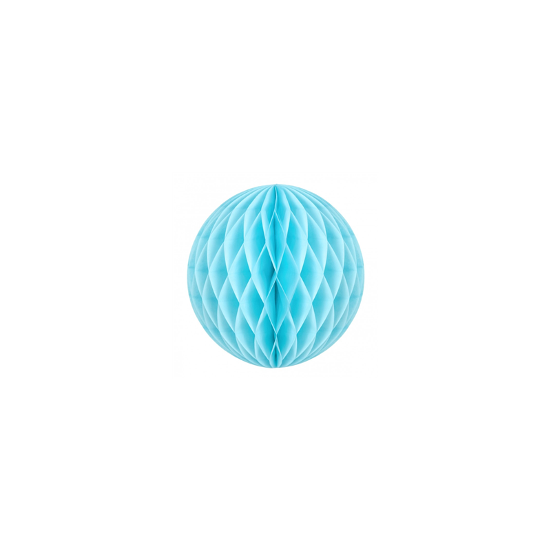 Boule bleu dragée papier - Diam. 30cm