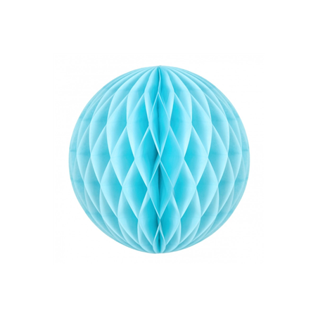Boule bleu dragée papier - Diam. 30cm