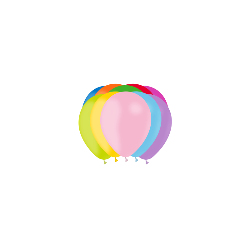 Ballon multicolore x100 - Diam. 28cm