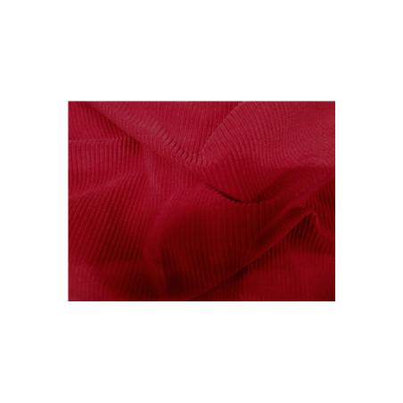 Velours rouge côtelé 170gr - Larg 150cm - vendu au ml