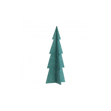 Sapin 3D en feutrine verte 19 x 19 x 50 cm
