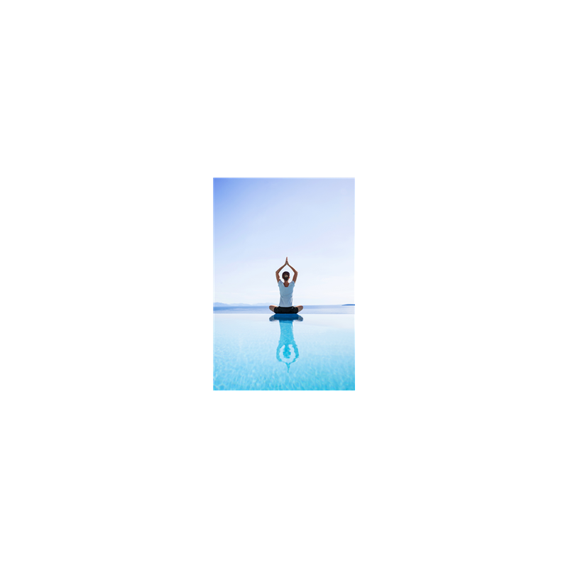 Visuel imprimé Yoga sur forex - 20 x 30cm