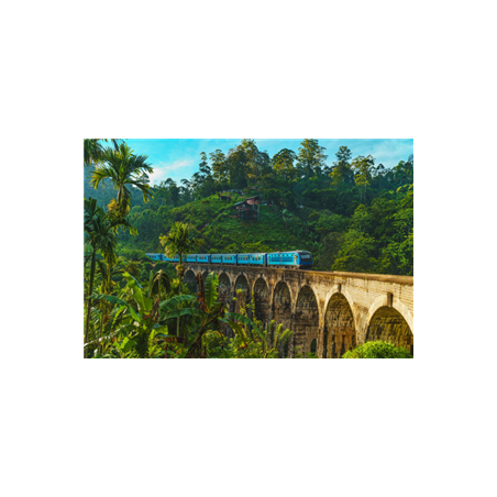 Visuel imprimé Sri Lanka Pont Nine Arche  - 40 x 30cm sur support bristol 350 gr