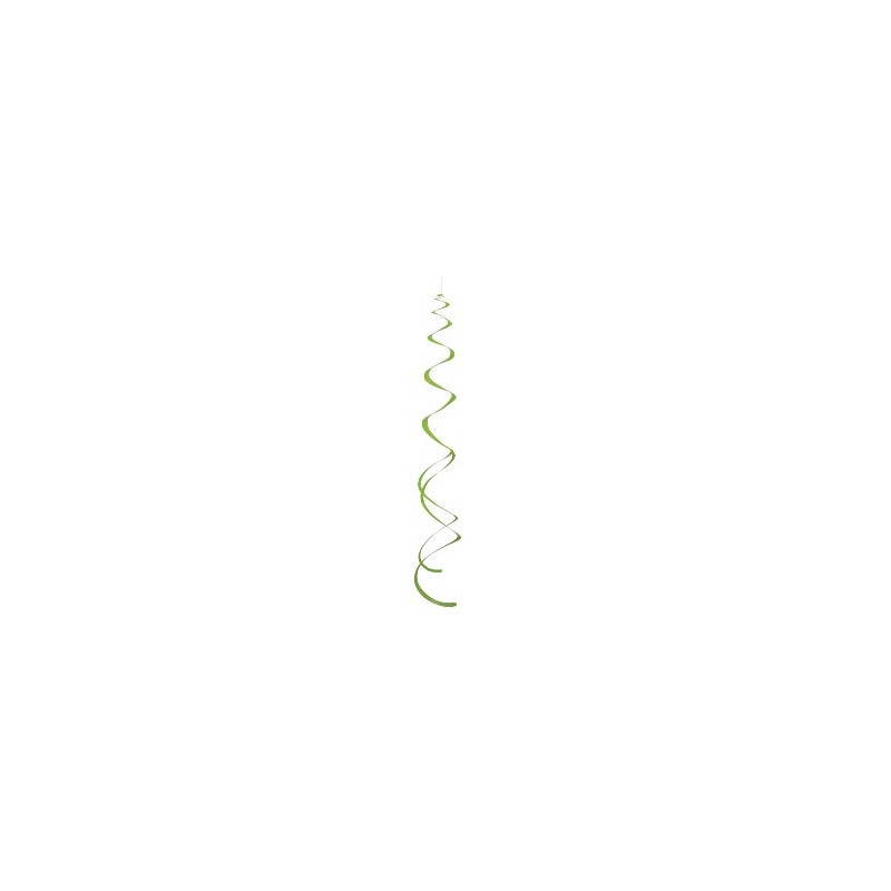 Lot de 8 tourbillons verts - Haut. 1m