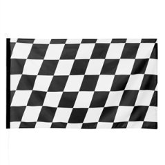Drapeau racing tissu - 90 x 15cm