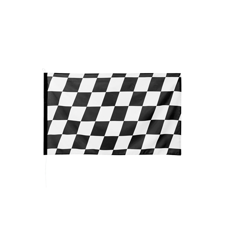 Drapeau racing tissu - 90 x 15cm