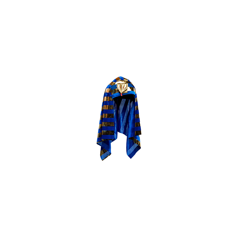 Coiffe de pharaon égyptien en tissu (Taille adulte)