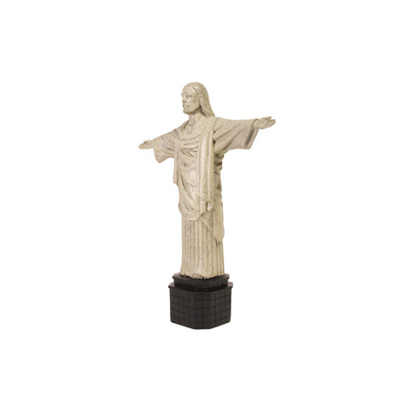 Christ rédempteur figurine en résine H. 36 cm L. 30cm