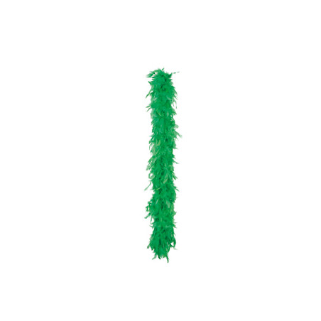 Boa vert plumes - Long. 180cm