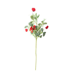 Branche de coquelicots rouges 70cm