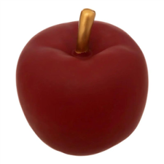 Pomme rouge en résine 13cm