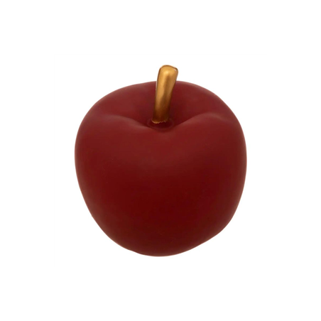 Pomme rouge en résine 13cm