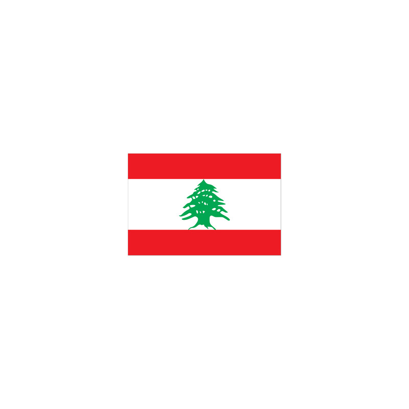 Drapeau Liban - tissu - 90 x 150cm