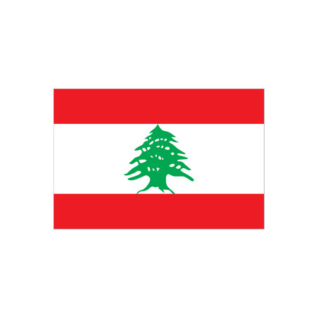 Drapeau Liban - tissu - 90 x 150cm