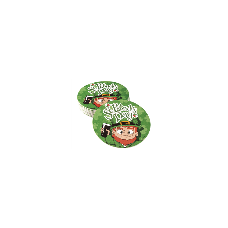 Lot de 10 Sous-Bock St Patrick carton - Diam. 10cm