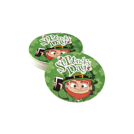 Lot de 10 Sous-Bock St Patrick carton - Diam. 10cm