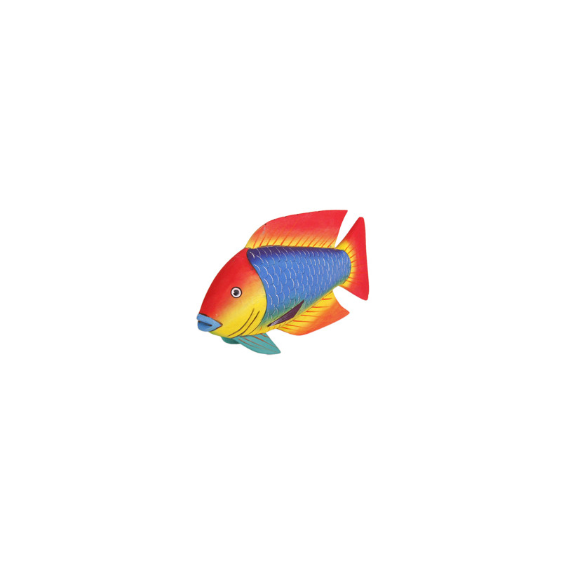 Poisson  - Artisanat d'Amerique du Sud - balsa - haut : 30 cm