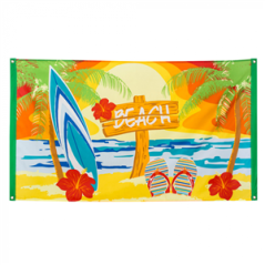 Drapeau Beach - tissu - 90 x 150cm