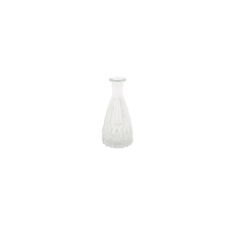 Vase transparent en verre 7 x 15cm