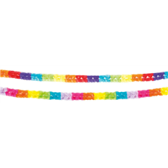 Lot de 2 guirlandes Beauty - papier Long. 250cm