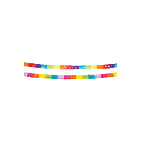 Lot de 2 guirlandes Beauty - papier Long. 250cm
