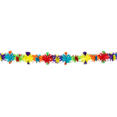 Guirlande alvéolée en papier multicolore Fun Long. 4m (rupture fournisseur)