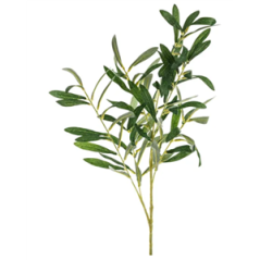 Branche d'olivier artificielle verte - Hauteur 91 cm