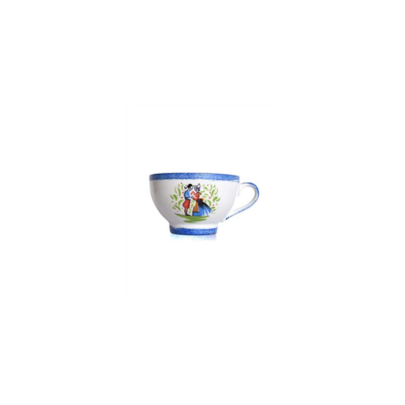 Bolée bretonne traditionnelle bleue 10.5 x 6.5cm / 20 cl