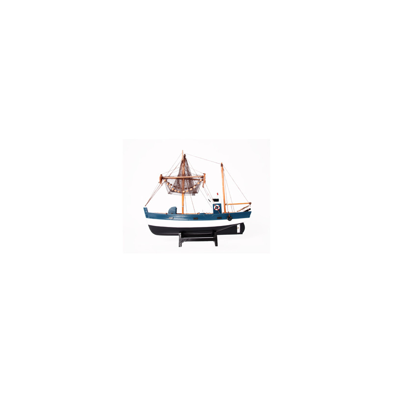 Maquette de bateau - bois - Long 60cm H. 57cm