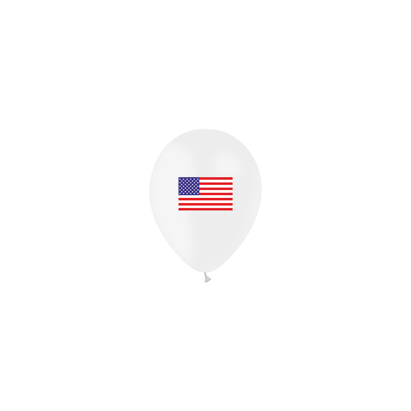 Ballon drapeau USA x10 - Diam. 29cm