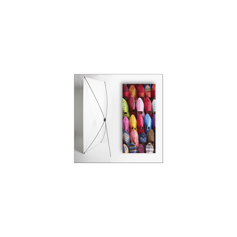 Kakémono Oriental Babouches 80 x 180 sur Toile M1 / avec structure  X- Banner