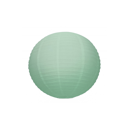 Lanterne japonaise en papier vert celadon - Diam. 15cm
