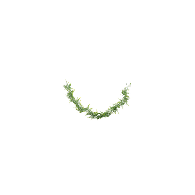 Guirlande de fougère verte givrée - Long. 170cm