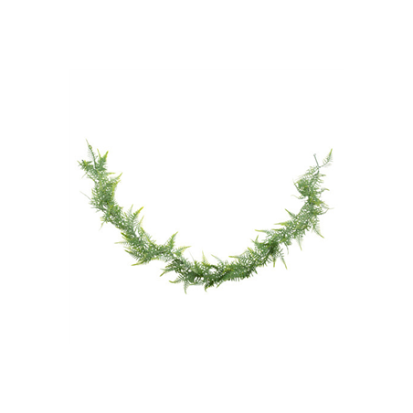 Guirlande de fougère verte givrée - Long. 170cm