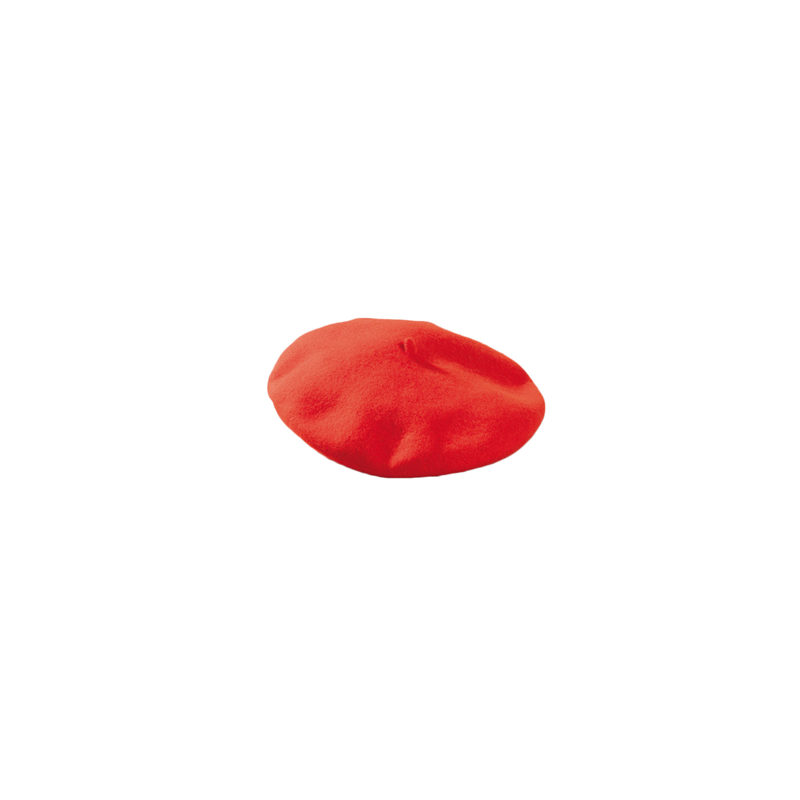 Béret rouge (Taille adulte) polyester