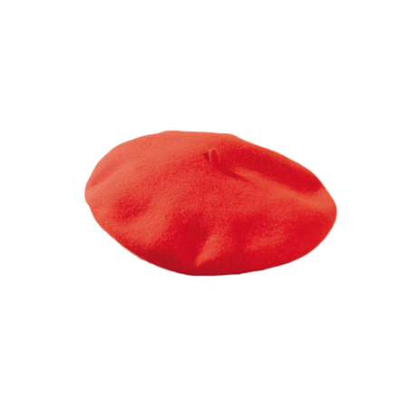 Béret rouge (Taille adulte) polyester