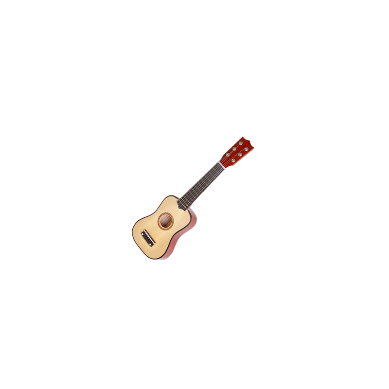 Petite guitare sèche - Bois naturel - Long 52cm