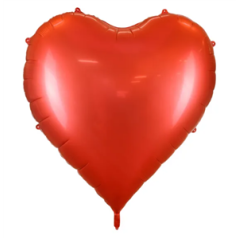Ballon en aluminium XXL Coeur rouge 136 x 129cm