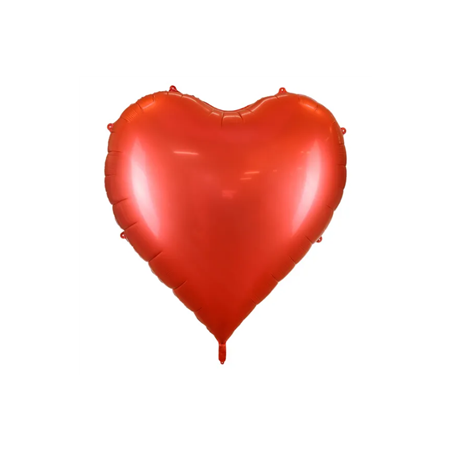 Ballon en aluminium XXL Coeur rouge 136 x 129cm