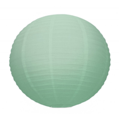Lanterne japonaise en papier vert celadon - Diam. 35cm