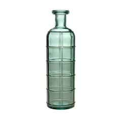 Vase en verre grafika vert océan 10 x 33cm