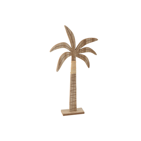 Palmier en bois et raphia 21 x 41cm