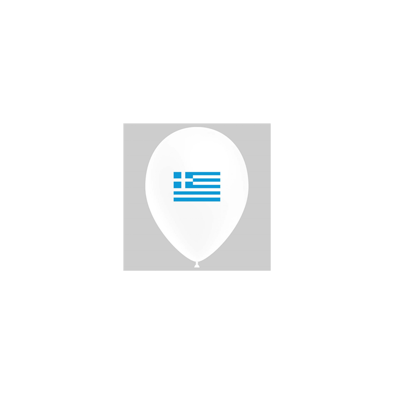 Ballon drapeau Grèce x10 - Diam. 29cm