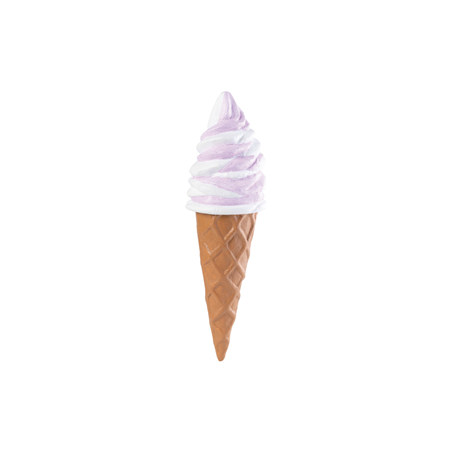 Glace cornet en polystyrène 34cm (coloris aléatoire)