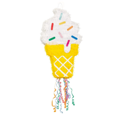 Pinata à tirer Cône de glace 39 x 66 cm