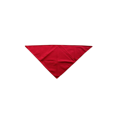 Bandana rouge - tissu - 57 x 57 x 83cm