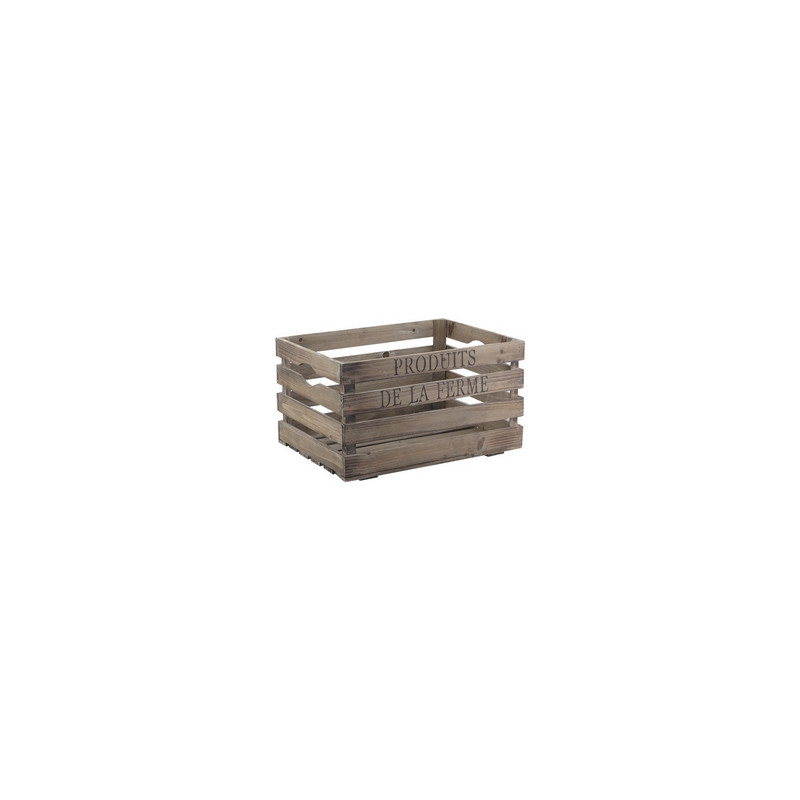 Caisse produits de la ferme 40 x 30 x 22 cm (bois)