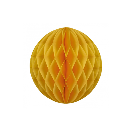 Boule jaune moutarde papier - Diam. 20cm
