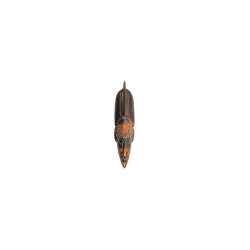 Masque africain bois exotique 50 x 11 x 5 cm(Fabrication artisanale  et  équitable)